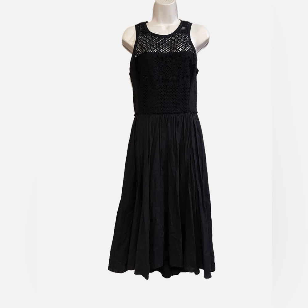 Rebecca Taylor Midnight Blue Dress Cotton Size 6